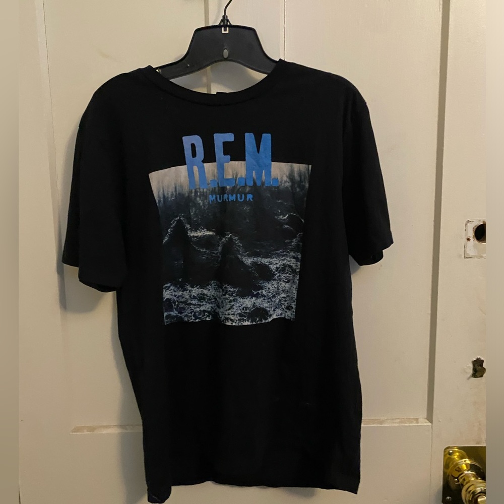 REM Murmur Black S/s TShirt Sz M